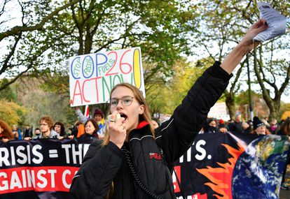 Greta Thunberg: “La COP26 es un fracaso” 2 Protesta de Fridays for Future este viernes en Glasgow, sede de la COP26.