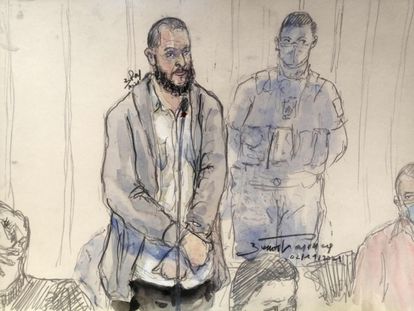 Salah Abdeslam, el chaval “impregnado de valores occidentales” que se hizo yihadista 2 Salah Abdeslam, este martes en el juicio que se celebra en París.