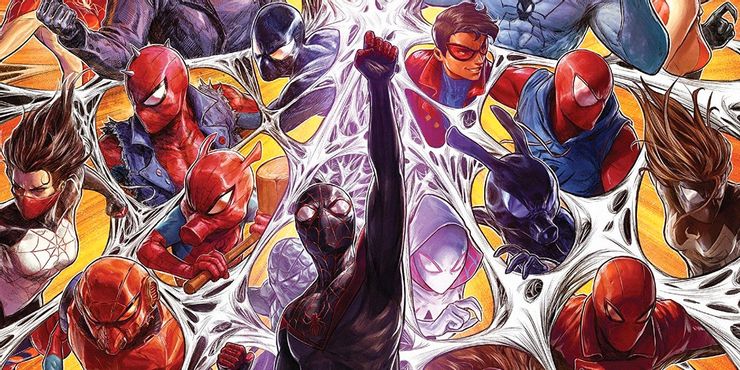 Algunas variantes de Spider-Man fueron prohibidas en el cómic original de Spider-Verse 2 Algunas variantes de Spider Man fueron prohibidas en el comic original.5