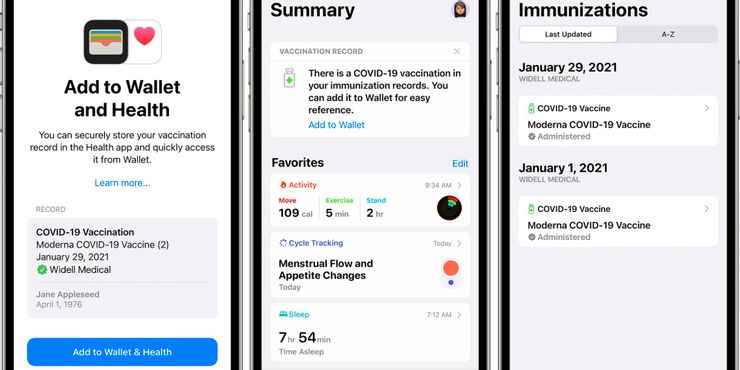 Cómo almacenar los detalles de la vacuna COVID-19 en la billetera de Apple de un iPhone 2 Como almacenar los detalles de la vacuna COVID 19 en la.5