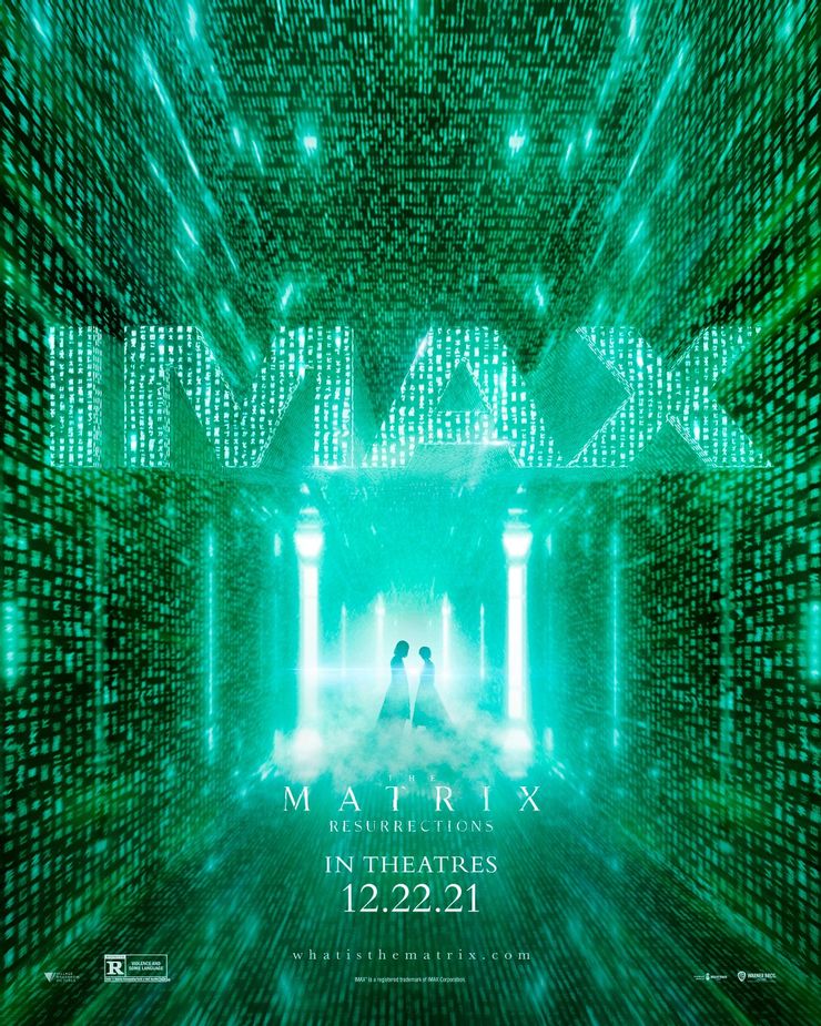 El póster IMAX de Matrix Resurrections sumerge a Neo y Trinity en el código verde 2 El poster IMAX de Matrix Resurrections sumerge a Neo y.5