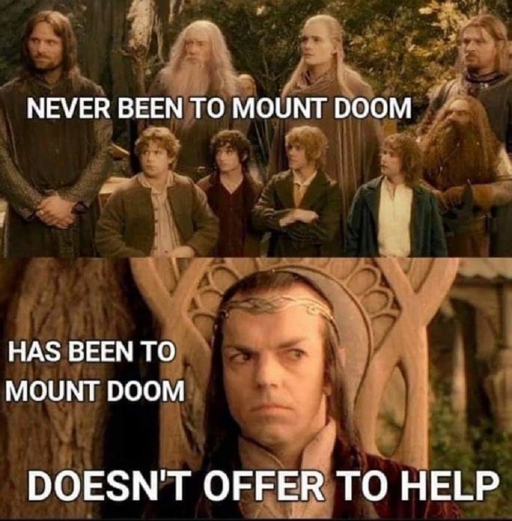 El vigésimo aniversario de The Fellowship Of The Ring: 10 memes que te harán llorar de risa 3 1642399211 156 El vigesimo aniversario de The Fellowship Of The Ring 10.5