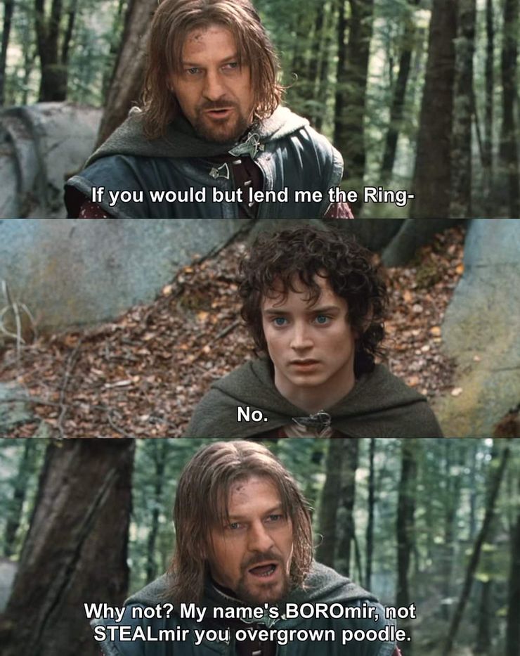 El vigésimo aniversario de The Fellowship Of The Ring: 10 memes que te harán llorar de risa 11 1642399224 37 El vigesimo aniversario de The Fellowship Of The Ring 10.5