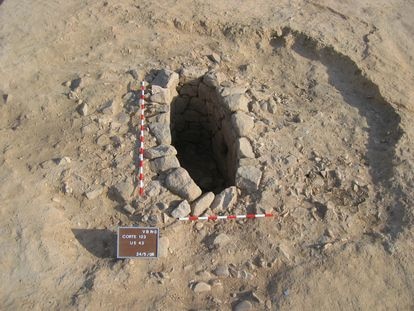 El vertedero visigodo de Toledo se convierte en un tesoro arqueológico 2 Caja de noria andalusí hallada en la Vega Baja de Toledo.