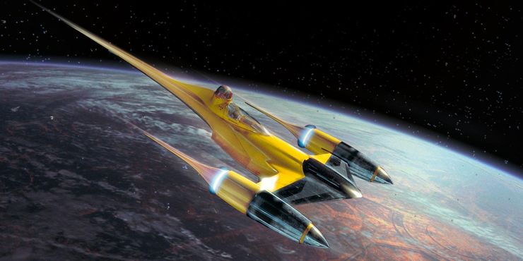 Explicación de la nueva nave de Mandalorian: conexiones de Naboo Starfighter y Podracer 2 Explicacion de la nueva nave de Mandalorian conexiones de Naboo.5