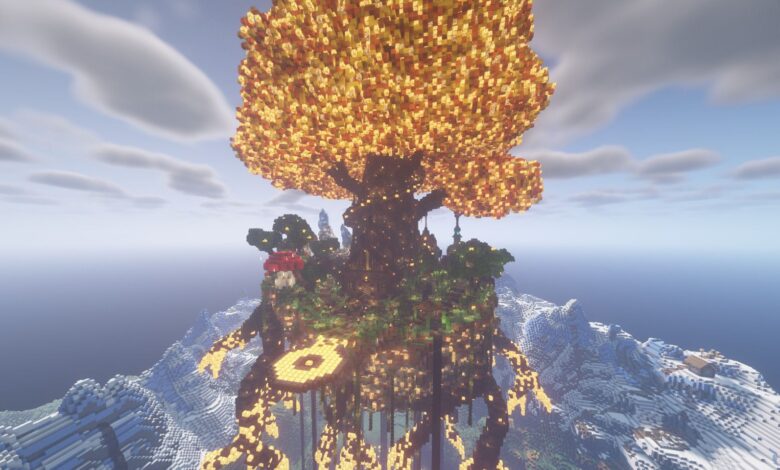 La impresionante construcción Yggdrasil de Minecraft es apta para los dioses