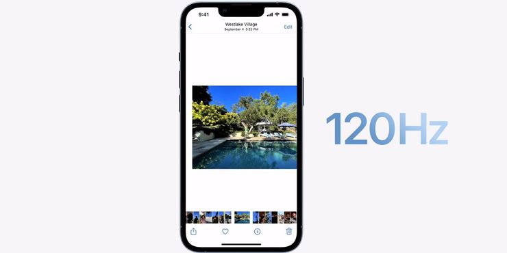 La pantalla de 120 Hz del iPhone 13 Pro permite que las aplicaciones de terceros brillen en iOS 15.4 Beta 2 La pantalla de 120 Hz del iPhone 13 Pro permite.5