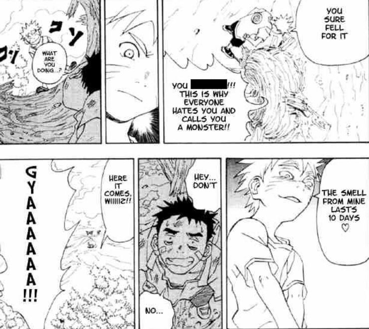 La primera aparición olvidada de Naruto en manga todavía tiene su momento más asqueroso 2 La primera aparicion olvidada de Naruto en manga todavia tiene.5