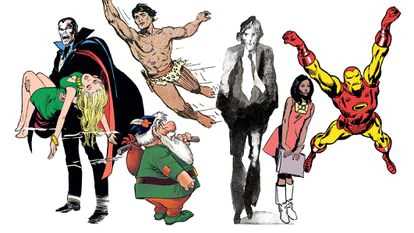 Los cómics clásicos contraatacan: la segunda juventud del noveno arte 2 De izquierda a derecha, Drácula (Panini), Bermudillo (Dolmen), Tarzán (Yermo), 'Informe sobre ciegos' (Yermo), Friday Foster (Norma) y Iron Man (Marvel/Panini).
