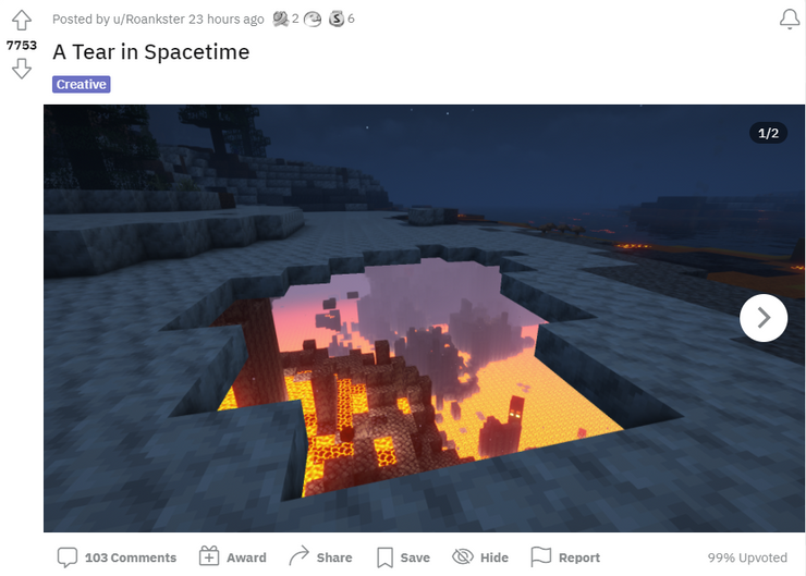 Minecraft Mod abre una grieta en el tejido de la realidad 2 Minecraft Mod abre una grieta en el tejido de la.5
