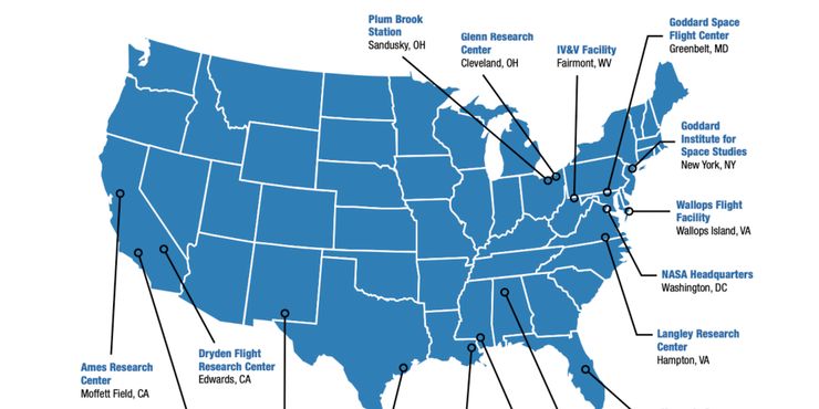 ¿Dónde está la NASA? Sede central e instalaciones en los Estados Unidos 2 ¿Donde esta la NASA Sede central e instalaciones en los.5