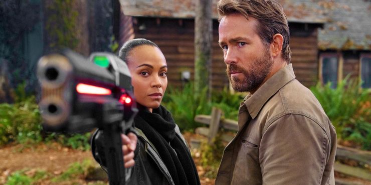 Entrevista a Zoe Saldana: El Proyecto Adam 2 Ryan Reynolds Compares New Netflix Movie To ET Back.5