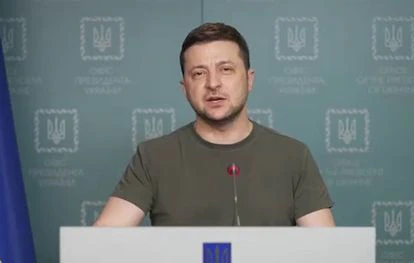 Zelenski, la mejor arma de guerra de Ucrania 2 Zelenski, el 5 de marzo en Kiev.