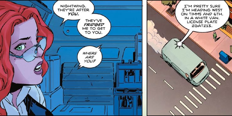 Nightwing está llamando oficialmente al tropo de 'Mujeres en refrigeradores' 2 Nightwing esta llamando oficialmente al tropo de Mujeres en refrigeradores.5
