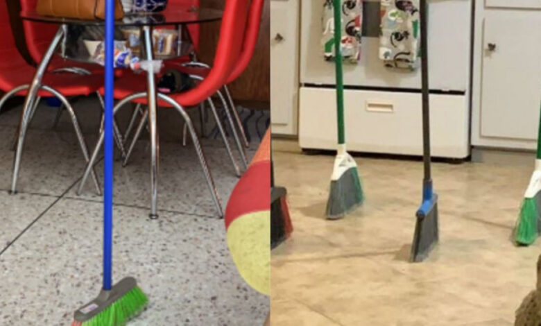 Así es el reto de las escobas que se ha vuelto viral 1 Asi es el reto de las escobas que se ha
