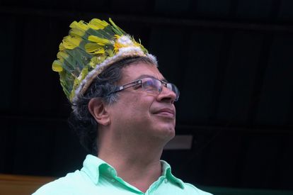 Gustavo Petro acelera ante el temor de una segunda vuelta muy ajustada contra Fico 1 El candidato a la presidencia de Colombia, Gustavo Petro, en campaña. El pasado 3 de abril.