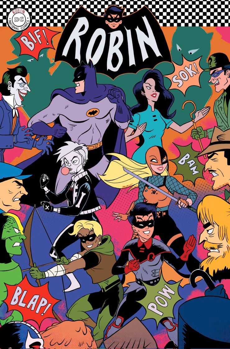La portada alternativa de Robin rinde homenaje a la apertura de Batman de Adam West 2 La portada alternativa de Robin rinde homenaje a la apertura.5