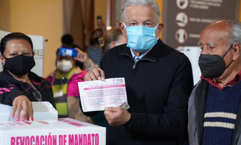 López Obrador logra un respaldo rotundo de sus seguidores en la consulta sobre la revocación de mandato 1 López Obrador logra un respaldo rotundo de sus seguidores en la consulta sobre la revocación de mandato