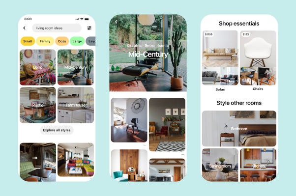 Pinterest agrega nuevas pestañas de 'Comprar' conectadas al inventario en stock, guías de estilo y más 1 Pinterest agrega nuevas pestañas de 'Comprar' conectadas al inventario en stock, guías de estilo y más