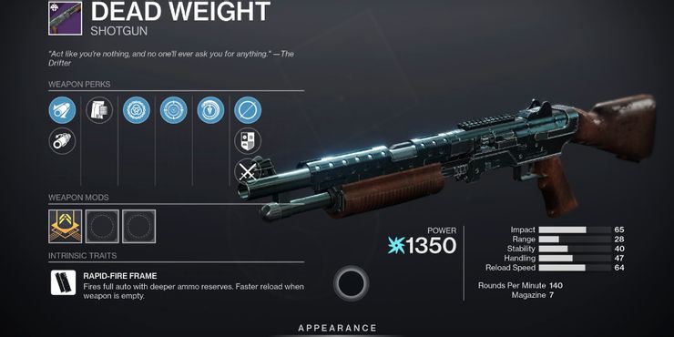 Destiny 2: Cómo obtener la escopeta de peso muerto (y God Rolls) 2 Destiny 2 Como obtener la escopeta de peso muerto y.5