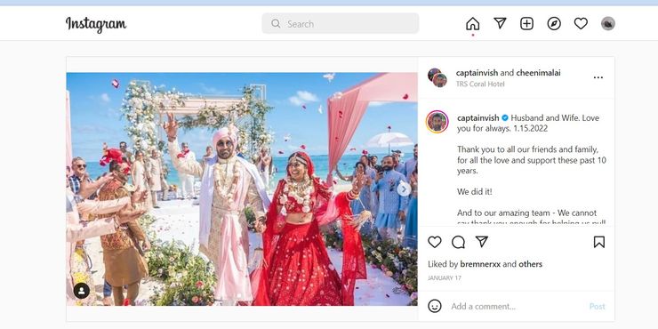 Karma familiar: ¿Vishal Parvani y Richa Saldana se casaron? 2 Karma familiar ¿Vishal Parvani y Richa Saldana se casaron.5