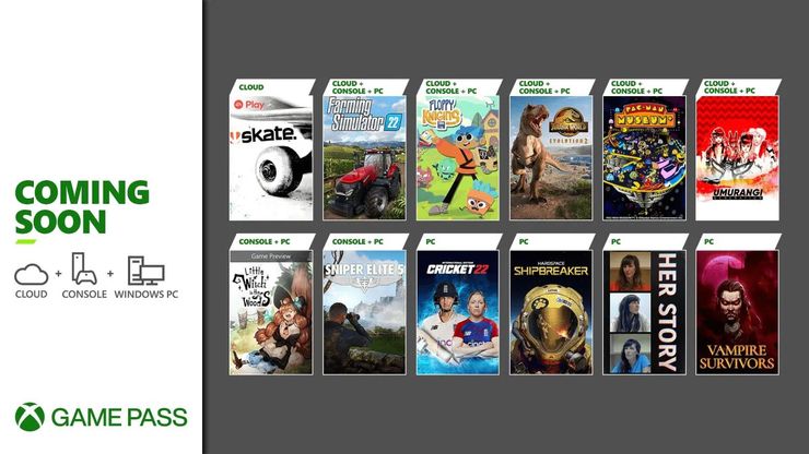 Los juegos de Xbox Game Pass pueden incluir Jurassic World Evolution 2, Skate 2 Los juegos de Xbox Game Pass pueden incluir Jurassic World.5