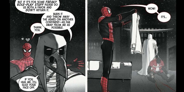 Spider-Man está disfrazado como otro héroe de MCU para Marvel's Hellfire Gala 2 Marvel confirma que la matanza mas asquerosa de Moon Knight.5