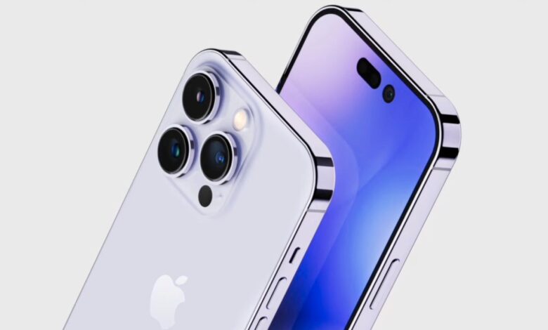 iPhone 14 Pro Renders Showcase color púrpura y cámara más grande