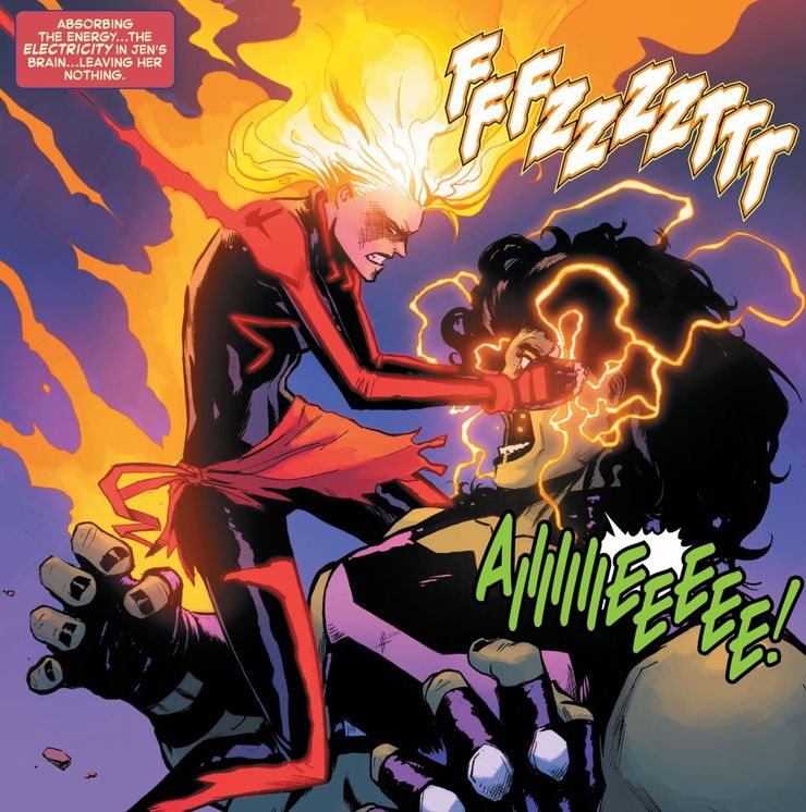 Capitán Marvel puede destruir a Hulk con un ataque brutal 2 Capitan Marvel puede destruir a Hulk con un ataque brutal.5