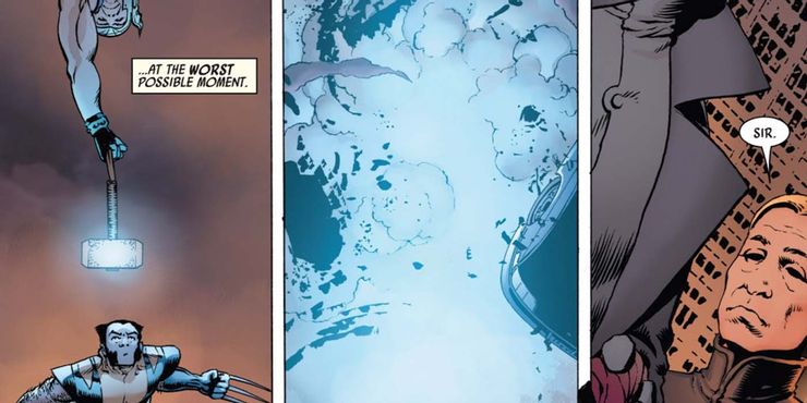 El esqueleto de Wolverine sobrevivió al poder total de Mjolnir sin factor de curación 2 El esqueleto de Wolverine sobrevivio al poder total de Mjolnir.5