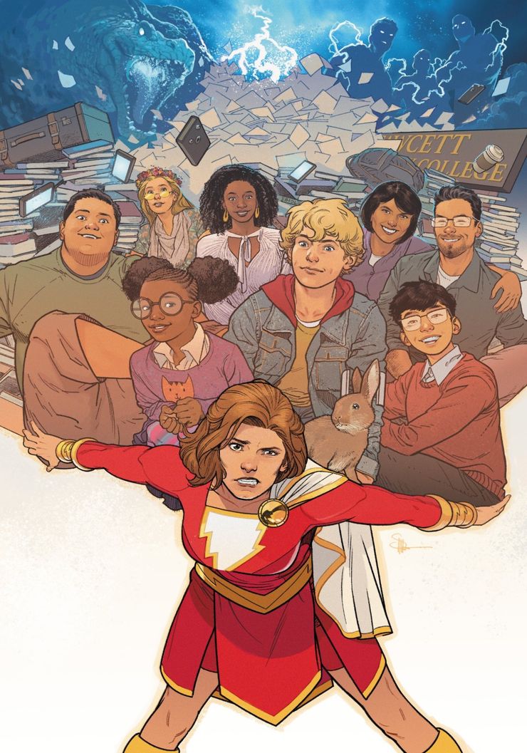 El nuevo Shazam de DC lleva el peso del mundo en el nuevo arte de DC 2 El nuevo Shazam de DC lleva el peso del mundo.5