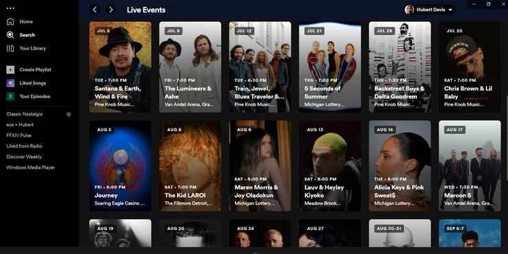 Feed de eventos en vivo de Spotify: cómo encontrar conciertos en tu área 2 Feed de eventos en vivo de Spotify como encontrar conciertos.5