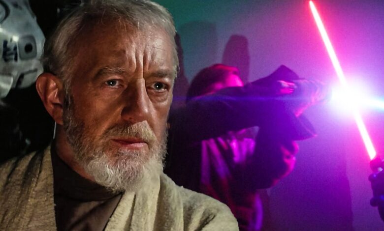 La pelea final de Vader de Obi-Wan finalmente dejó de ignorar a Alec Guinness 1 La pelea final de Vader de Obi-Wan finalmente dejó de ignorar a Alec Guinness