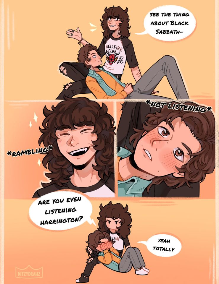 Cosas más extrañas: 10 mejores fan arts de Steve y Eddie 5 1660046665 760 Cosas mas extranas 10 mejores fan arts de Steve y.5