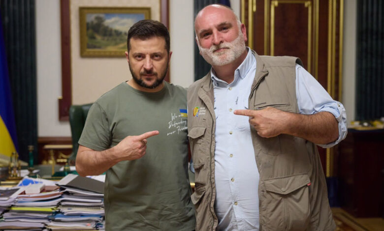 El agradecimiento de Volodímir Zelenski al chef José Andrés por su ardua labor culinaria en Ucrania 1 1660254545 El agradecimiento de Volodimir Zelenski al chef Jose Andres por