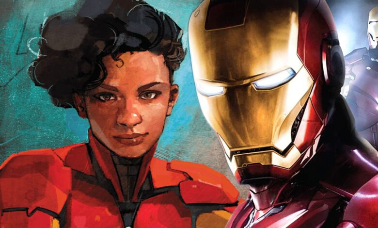 La armadura completa del sucesor de Iron Man MCU revelada en las fotos del set de Ironheart 1 Iron Man in the MCU Ironheart in Marvel Comics