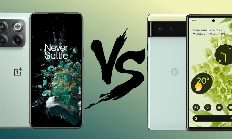 OnePlus 10T vs. Pixel 6: ¿Qué teléfono es la mejor compra?