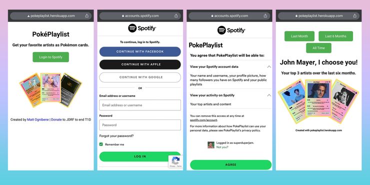 PokéPlaylist de Spotify: Cómo ver a tus artistas favoritos como tarjetas Pokémon 2 PokePlaylist de Spotify Como ver a tus artistas favoritos como.5