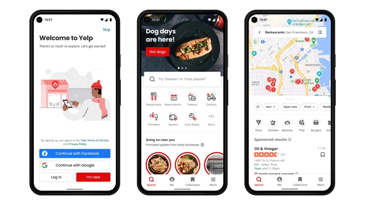 Yelp actualiza su aplicación de Android con un feed de inicio rediseñado y una búsqueda basada en mapas 1 Yelp actualiza su aplicación de Android con un feed de inicio rediseñado y una búsqueda basada en mapas