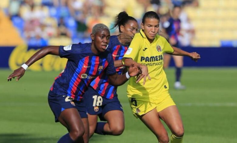 El Athletic-Barça femenino, un día antes que el Clásico masculino 1 1-4: el Barça sube el nivel para golear al Villarreal