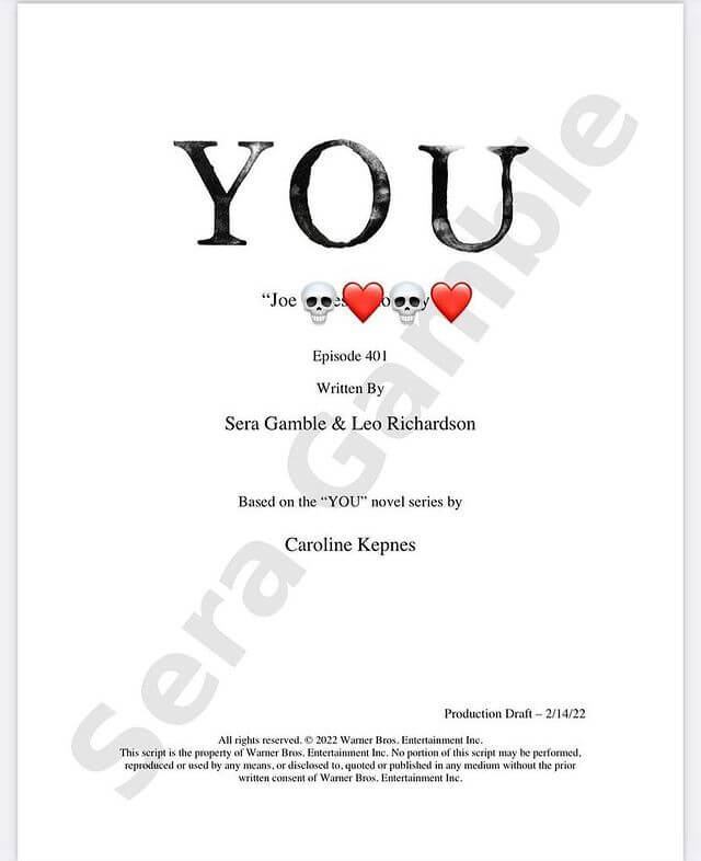 Fecha de lanzamiento de Netflix de la temporada 4 de 'You' y qué esperar 15 usted temporada 4 episodio 1 borrador