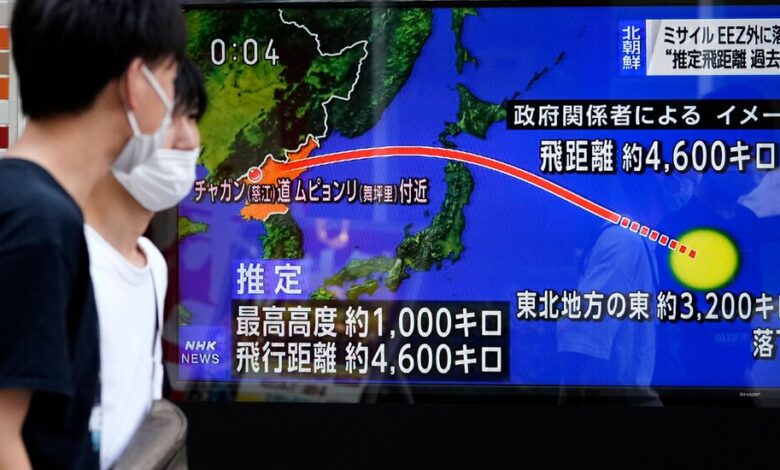Corea del Norte dispara misil balístico sobre Japón en gran escalada 1 Corea del Norte dispara misil balístico sobre Japón en gran escalada