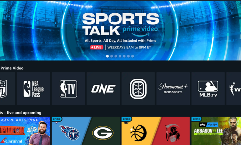 Amazon lanza 'Sports Talk' en Prime Video para brindar a los fanáticos del deporte 12 horas de contenido diario en vivo 1 Amazon lanza 'Sports Talk' en Prime Video para brindar a los fanáticos del deporte 12 horas de contenido diario en vivo