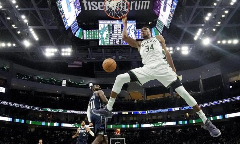 Anteto saca músculo ante Doncic 1 Anteto saca músculo ante Doncic