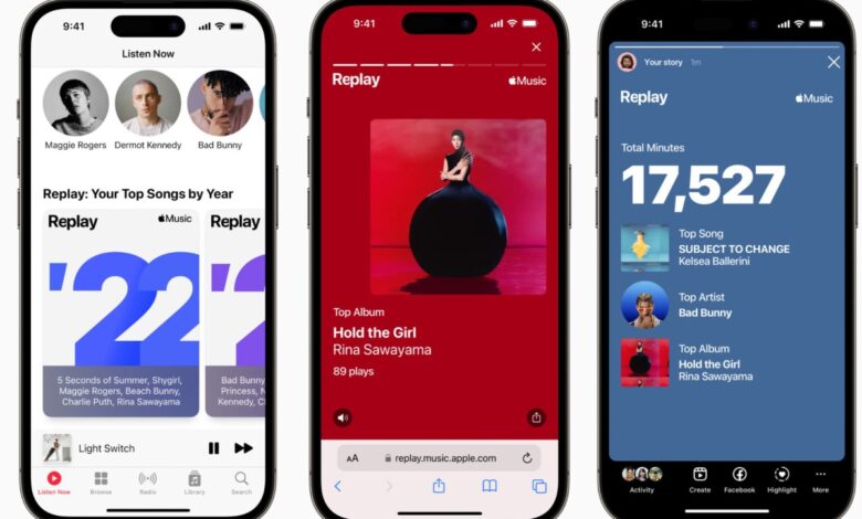 Apple Music lanza una experiencia renovada de 2022 Replay con un nuevo carrete destacado 1 Apple Music lanza una experiencia renovada de 2022 Replay con un nuevo carrete destacado
