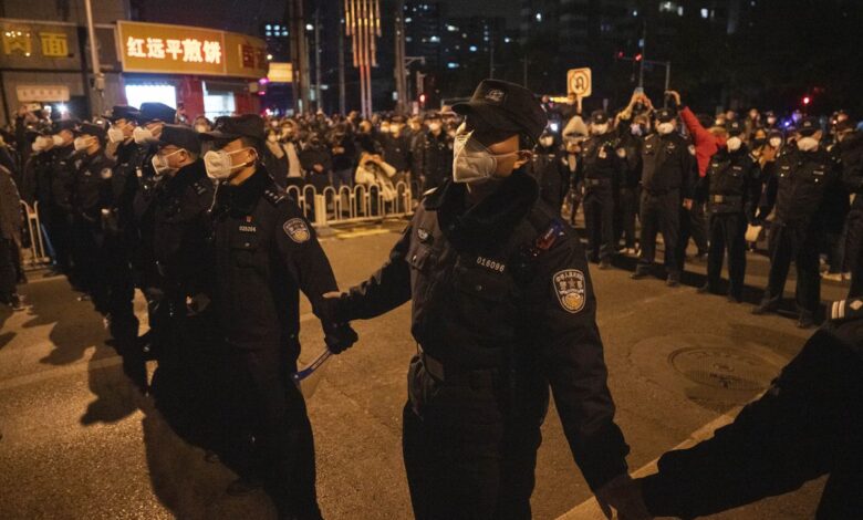 China responde a las protestas con un fuerte despliegue de seguridad en Pekín y Shanghái 1 China responde a las protestas con un fuerte despliegue de seguridad en Pekín y Shanghái