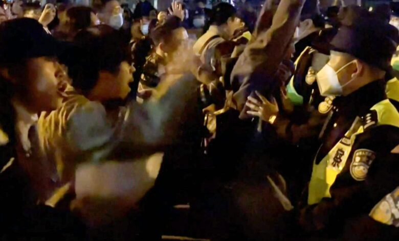 Las protestas contra las políticas de covid cero se extienden por Shanghái y otras ciudades de China 1 Las protestas contra las políticas de covid cero se extienden por Shanghái y otras ciudades de China