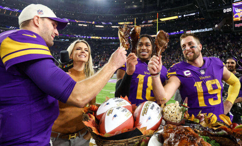 NFL: Vikingos cierran el Thanksgiving con victoria sobre los Patriotas | Video 1 NFL: Vikingos cierran el Thanksgiving con victoria sobre los Patriotas | Video