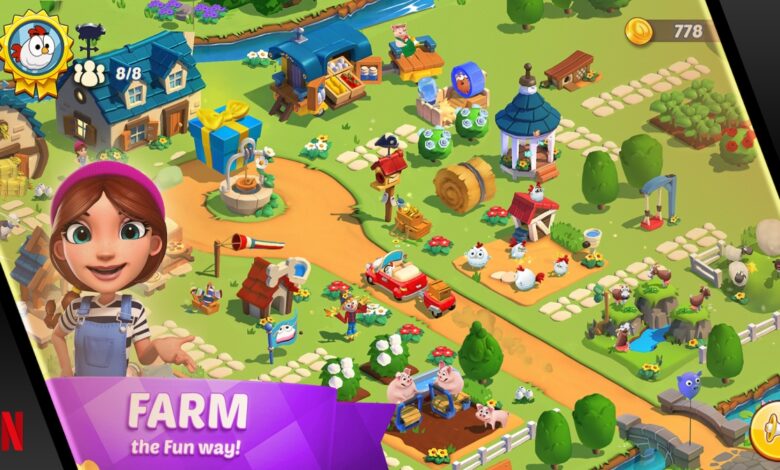 Netflix lanza 9 juegos móviles más, incluido el clon 'FarmVille' de Gameloft 1 Netflix lanza 9 juegos móviles más, incluido el clon 'FarmVille' de Gameloft