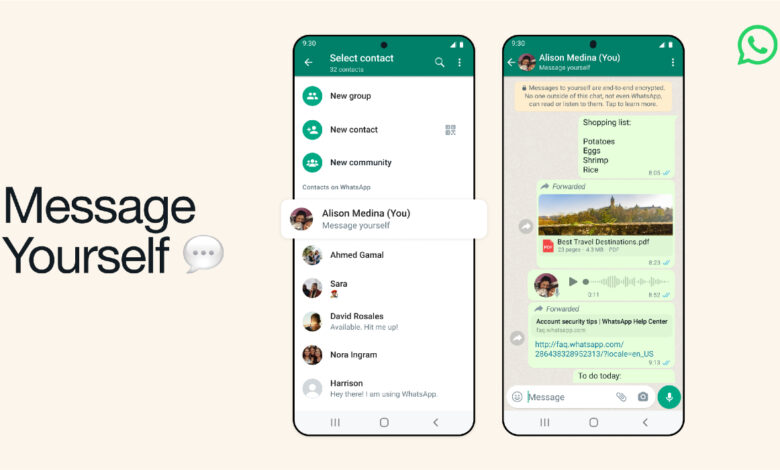 Daily Crunch: WhatsApp lanza la nueva función 'Mensaje usted mismo' a nivel mundial 1 WhatsApp lanza una función que hace que sea más fácil enviarse mensajes a uno mismo